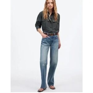 Madewell Blue Straight Leg Jeans